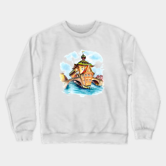 Watercolor sketch of Bamberg Crewneck Sweatshirt by kavalenkava